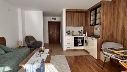 Great furnished one-bedroom apartment with storage room in the ski area of Bansko