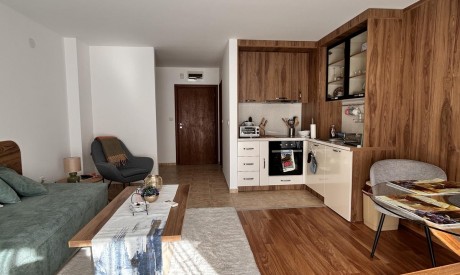 Great furnished one-bedroom apartment with storage room in the ski area of Bansko