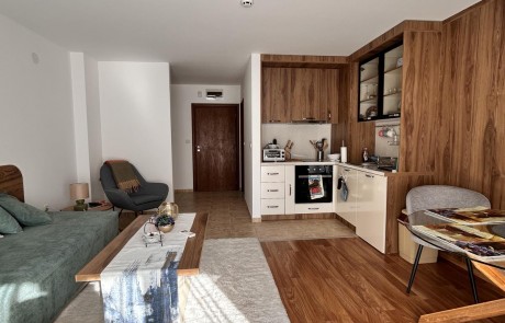 Great furnished one-bedroom apartment with storage room in the ski area of Bansko