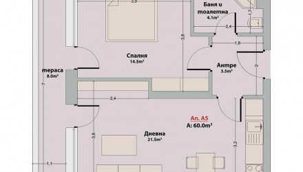 Нов двустаен апартамент в Банско в модерен SPA-комплекс Нов двустаен апартамент в Банско в модерен SPA-комплекс