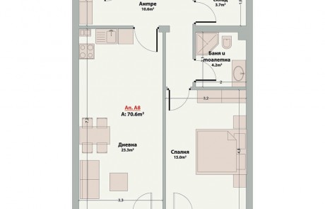 Современная двухкомнатная квартира в Банско — выгодная инвестиция и комфорт для жизни